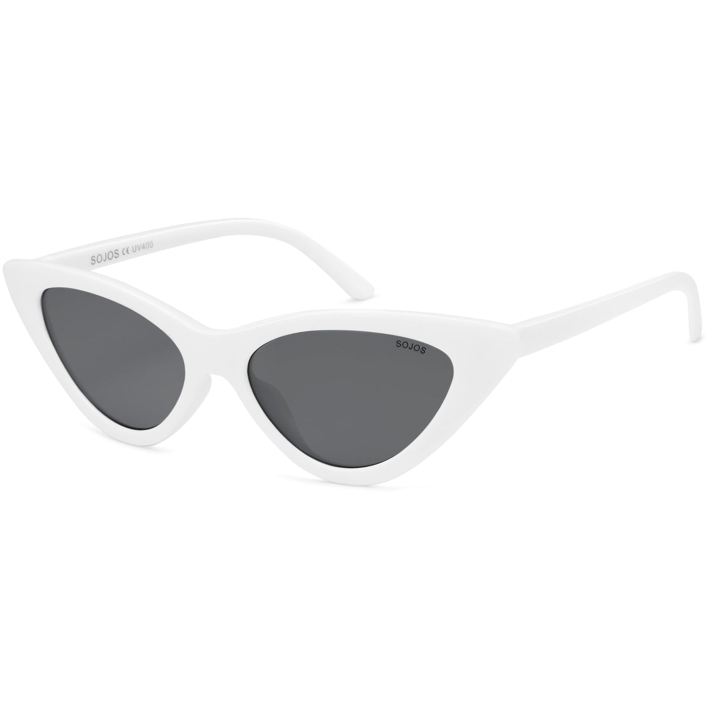 Retro Vintage Narrow Cat Eye Sunglasses for Women Clout Goggles Plastic Frame