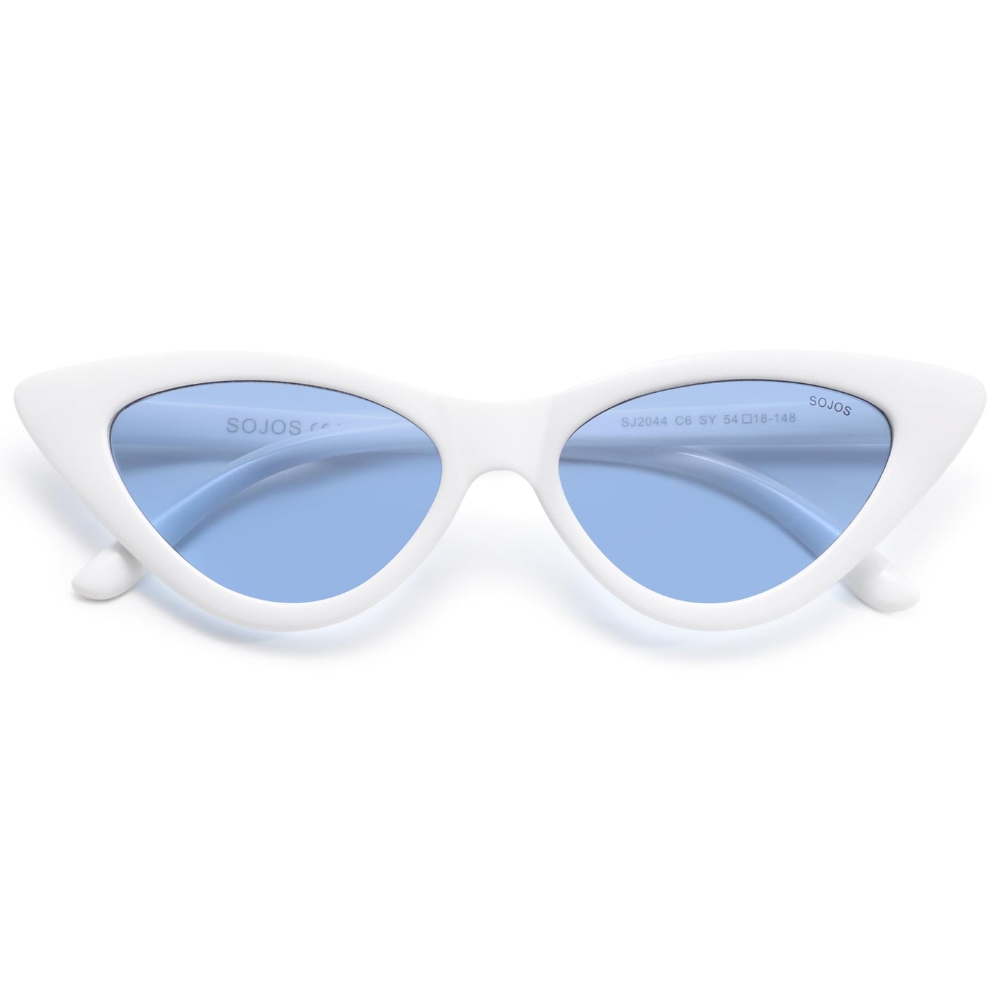 Retro Vintage Narrow Cat Eye Sunglasses for Women Clout Goggles Plastic Frame