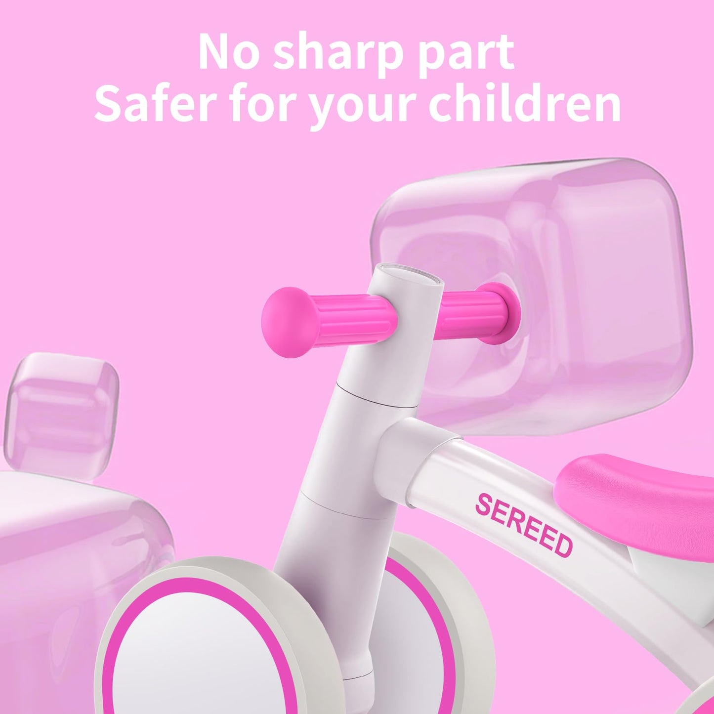 Baby Balance Bike for 1 Year Old Boys Girls 12-24 Month Toddler Balance Bike, 4 Wheels Toddler First Bike, First Birthday Gifts