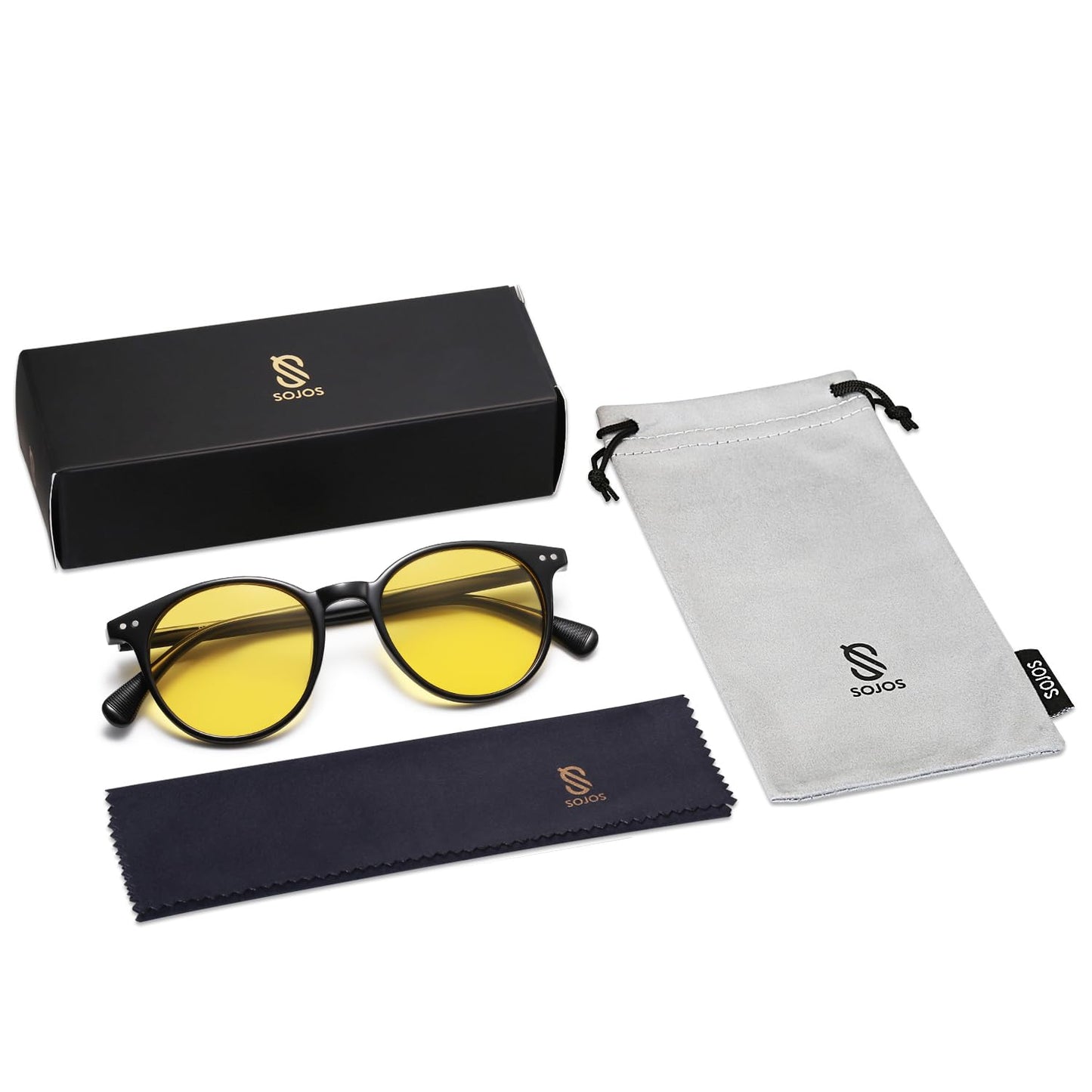 Small Round Classic Polarized Sunglasses for Women Men Vintage Style UV400 Lens SJ2113