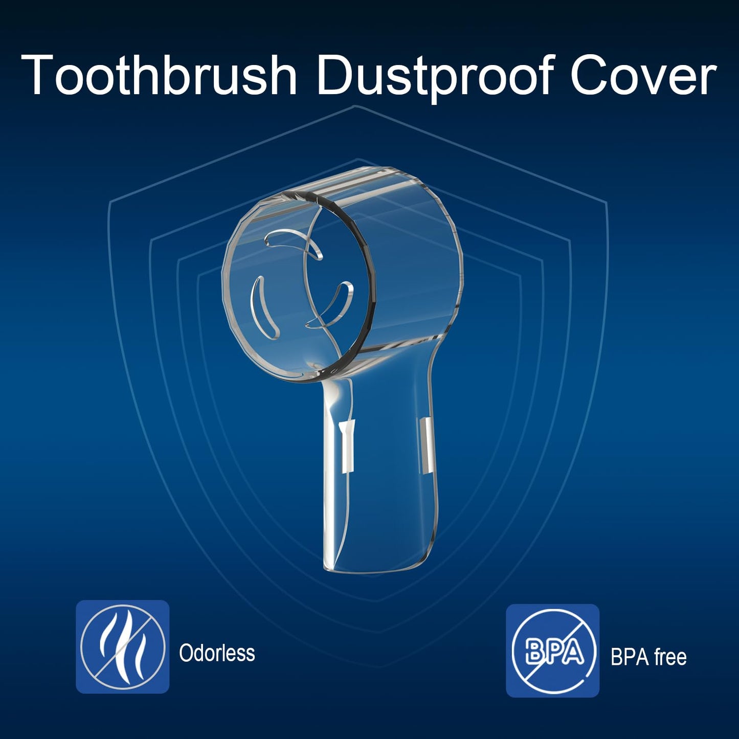 6 Pack Toothbrush Heads Dustproof Cover Compatible with Oral B, Fits for Oral-B iO Series, Pro 1000, 1500, 5000, 7500 Electric Toothbrush, Protects Brush Head and Convenient Travel