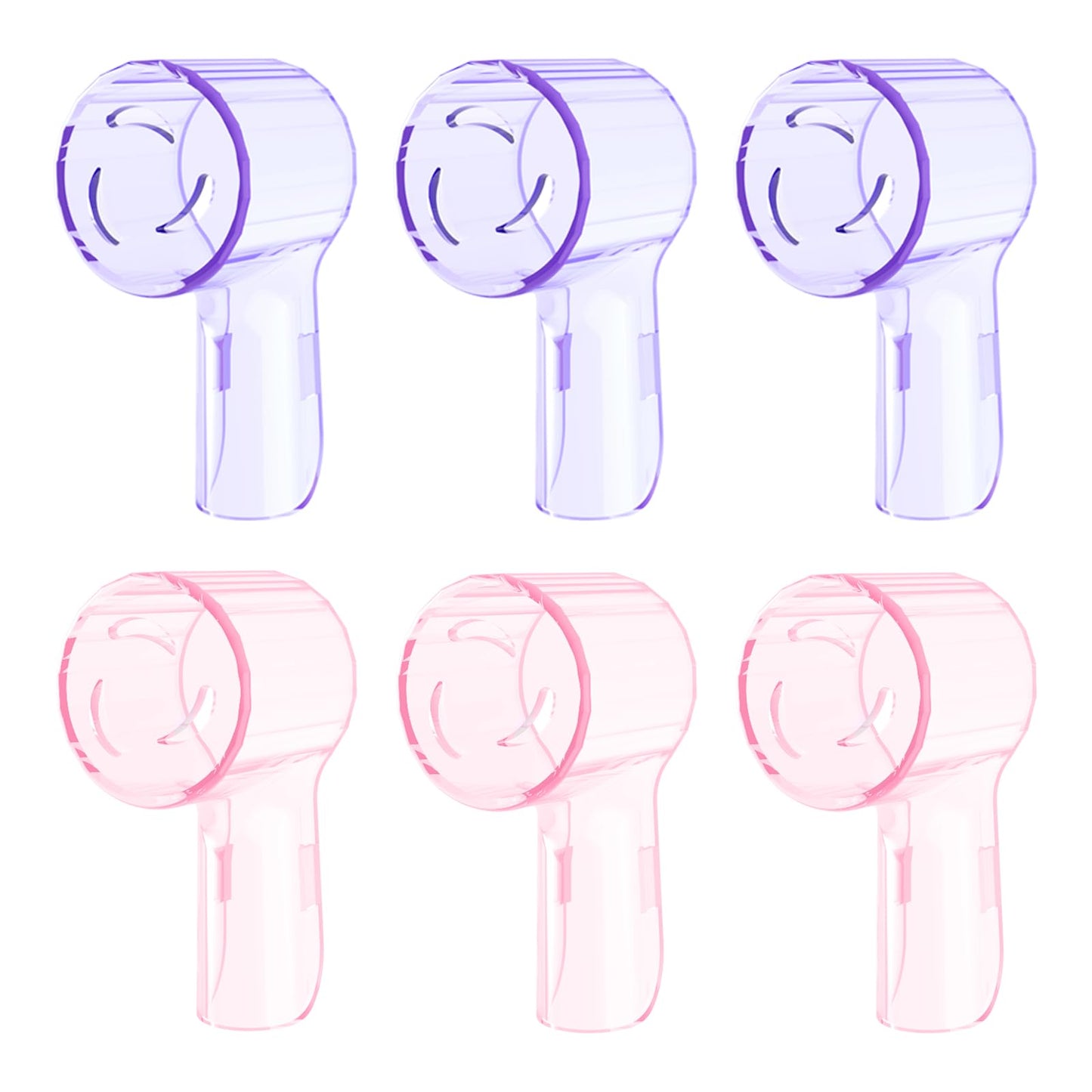 6 Pack Toothbrush Heads Dustproof Cover Compatible with Oral B, Fits for Oral-B iO Series, Pro 1000, 1500, 5000, 7500 Electric Toothbrush, Protects Brush Head and Convenient Travel