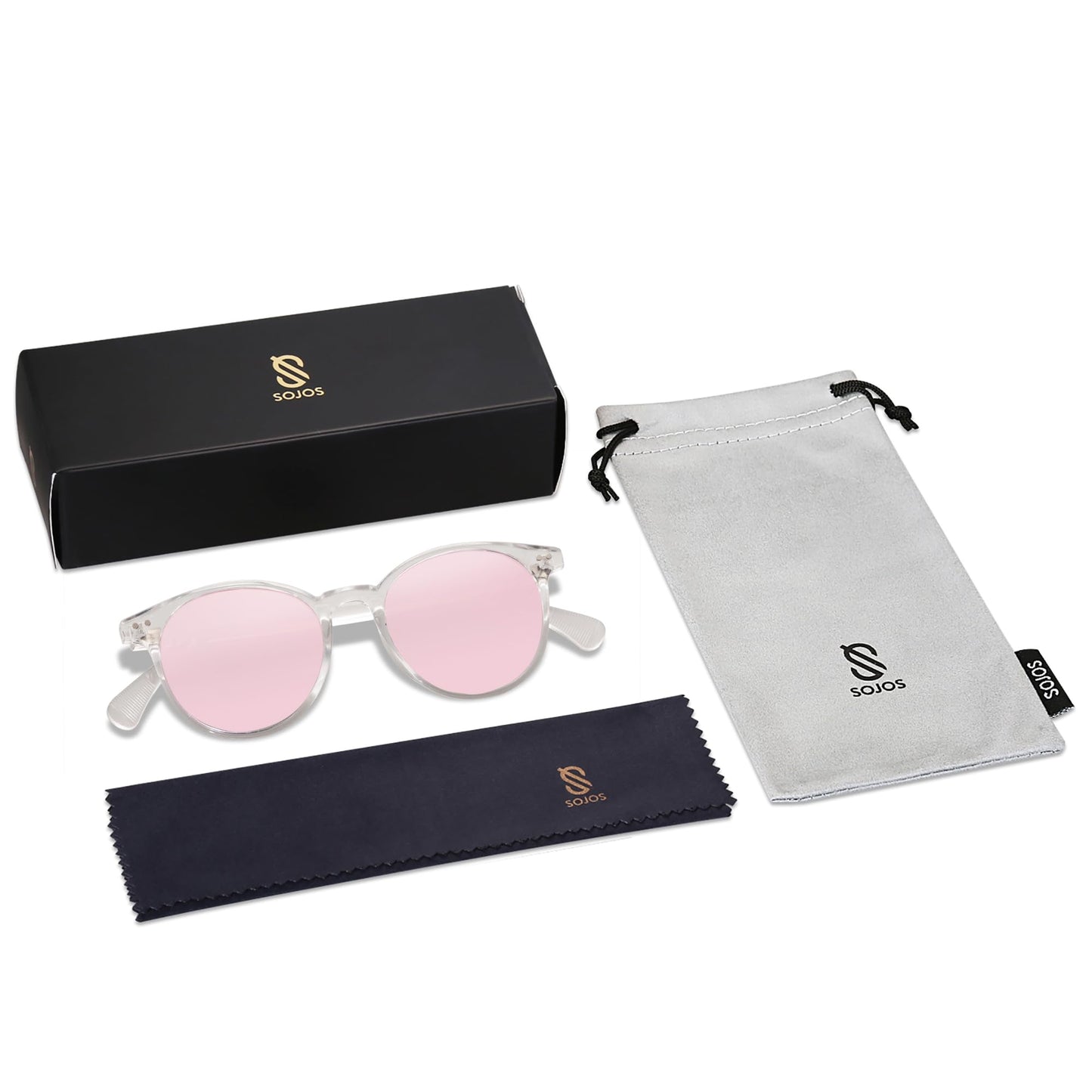Small Round Classic Polarized Sunglasses for Women Men Vintage Style UV400 Lens SJ2113