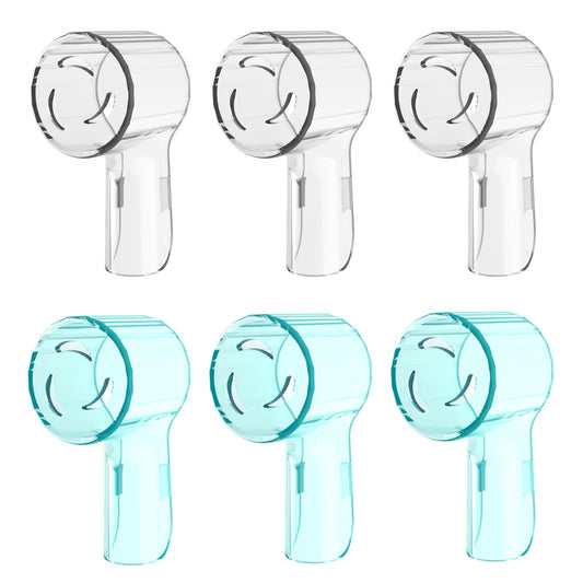 6 Pack Toothbrush Heads Dustproof Cover Compatible with Oral B, Fits for Oral-B iO Series, Pro 1000, 1500, 5000, 7500 Electric Toothbrush, Protects Brush Head and Convenient Travel
