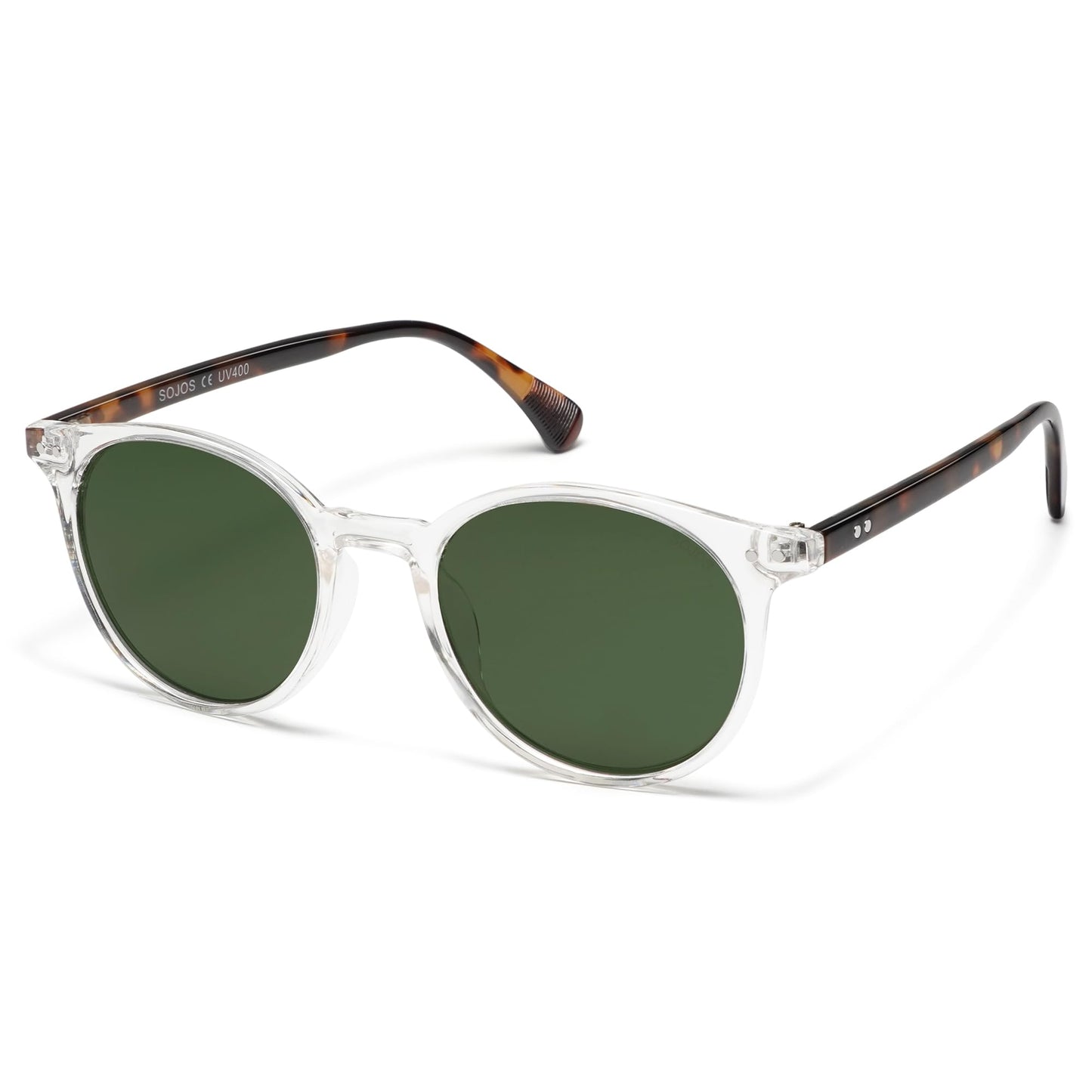 Small Round Classic Polarized Sunglasses for Women Men Vintage Style UV400 Lens SJ2113