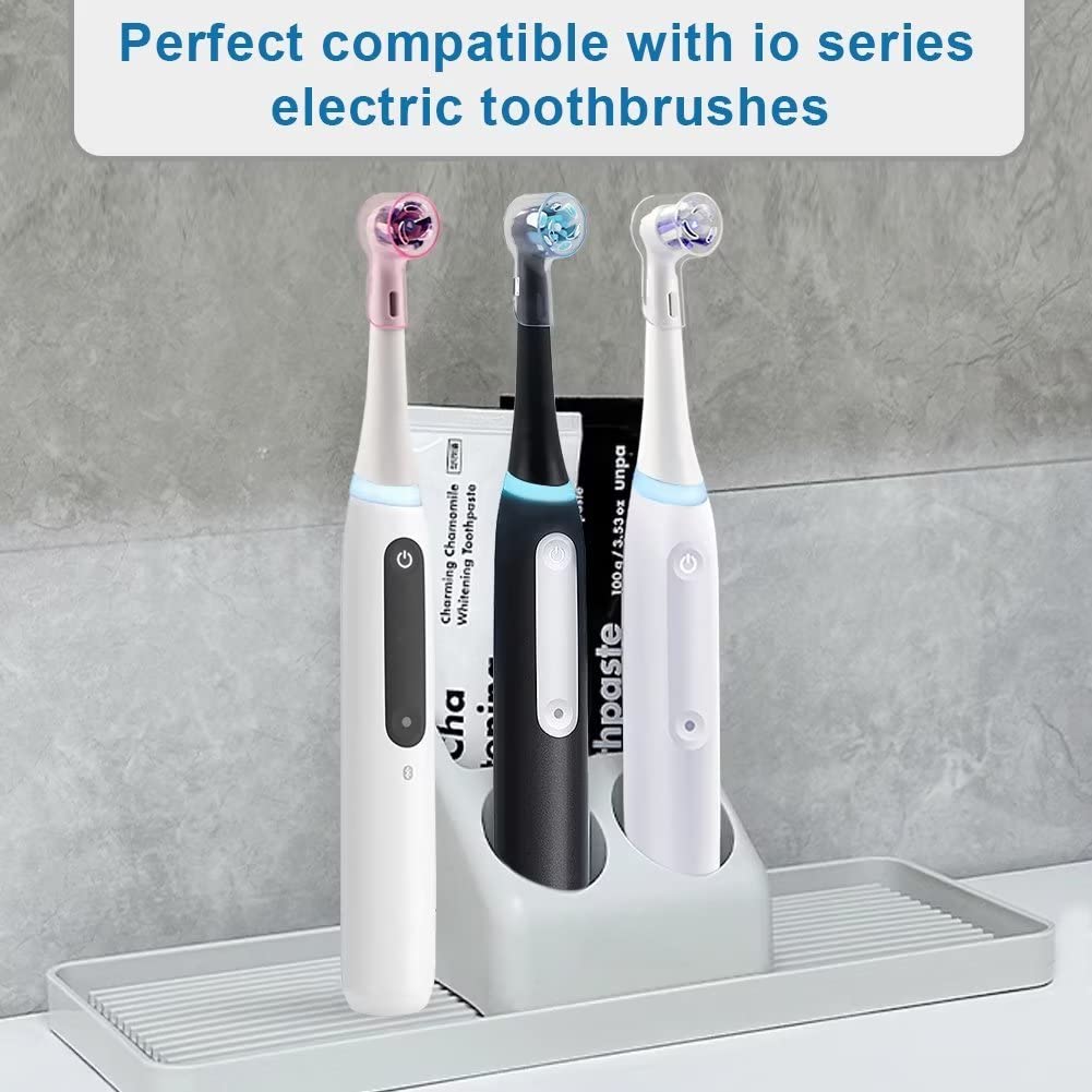 6 Pack Toothbrush Heads Dustproof Cover Compatible with Oral B, Fits for Oral-B iO Series, Pro 1000, 1500, 5000, 7500 Electric Toothbrush, Protects Brush Head and Convenient Travel