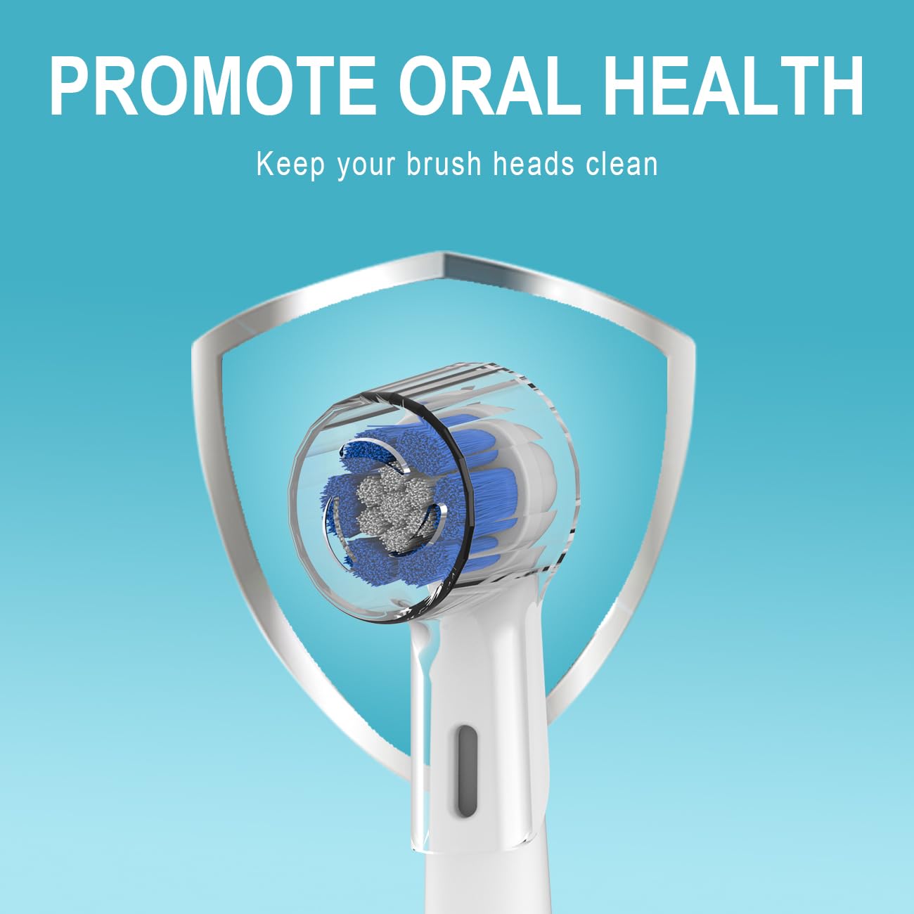 6 Pack Toothbrush Heads Dustproof Cover Compatible with Oral B, Fits for Oral-B iO Series, Pro 1000, 1500, 5000, 7500 Electric Toothbrush, Protects Brush Head and Convenient Travel