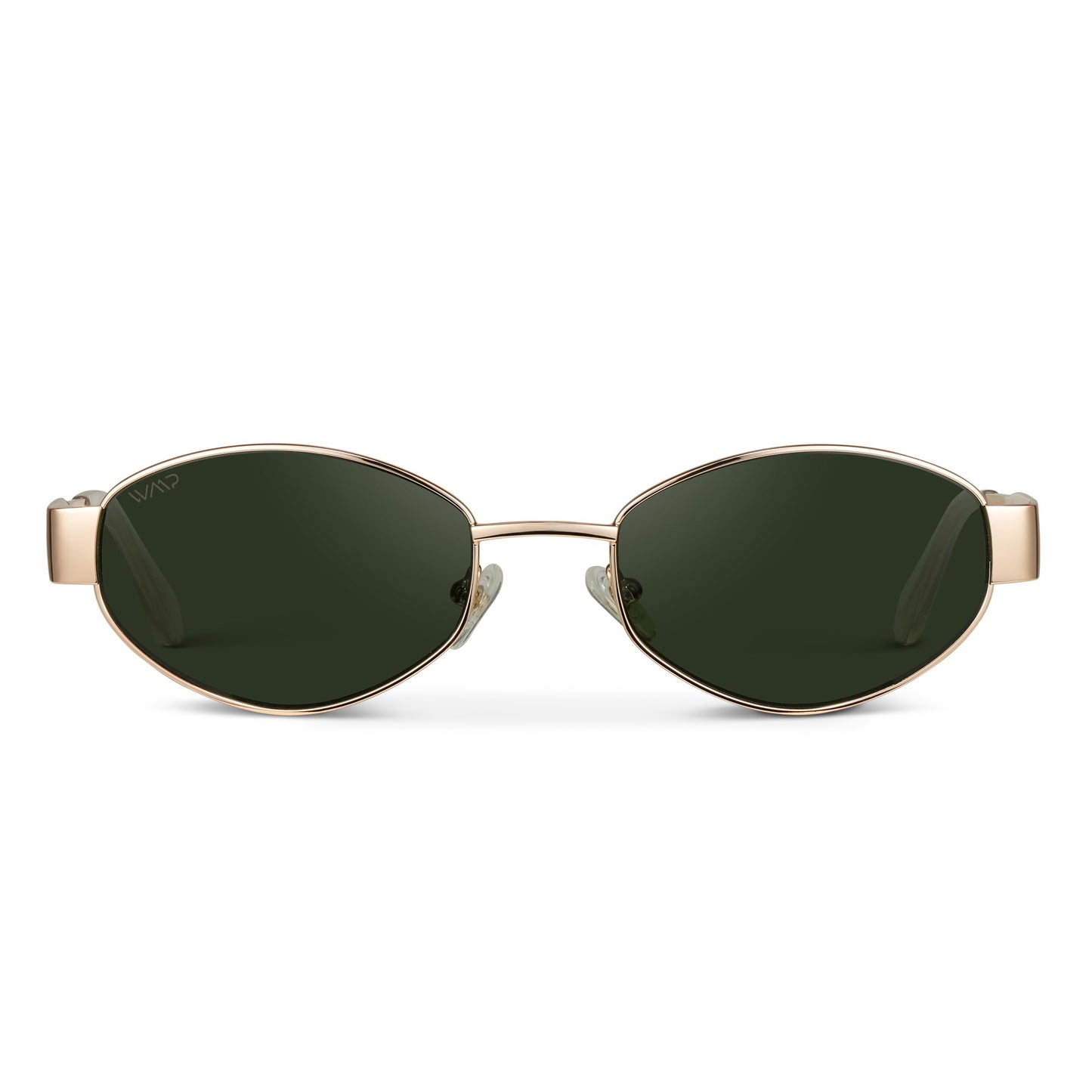 WMP Eyewear - Women's Retro Oval Sunglasses, Trendy Small Frame, 90s Inspired Fashion