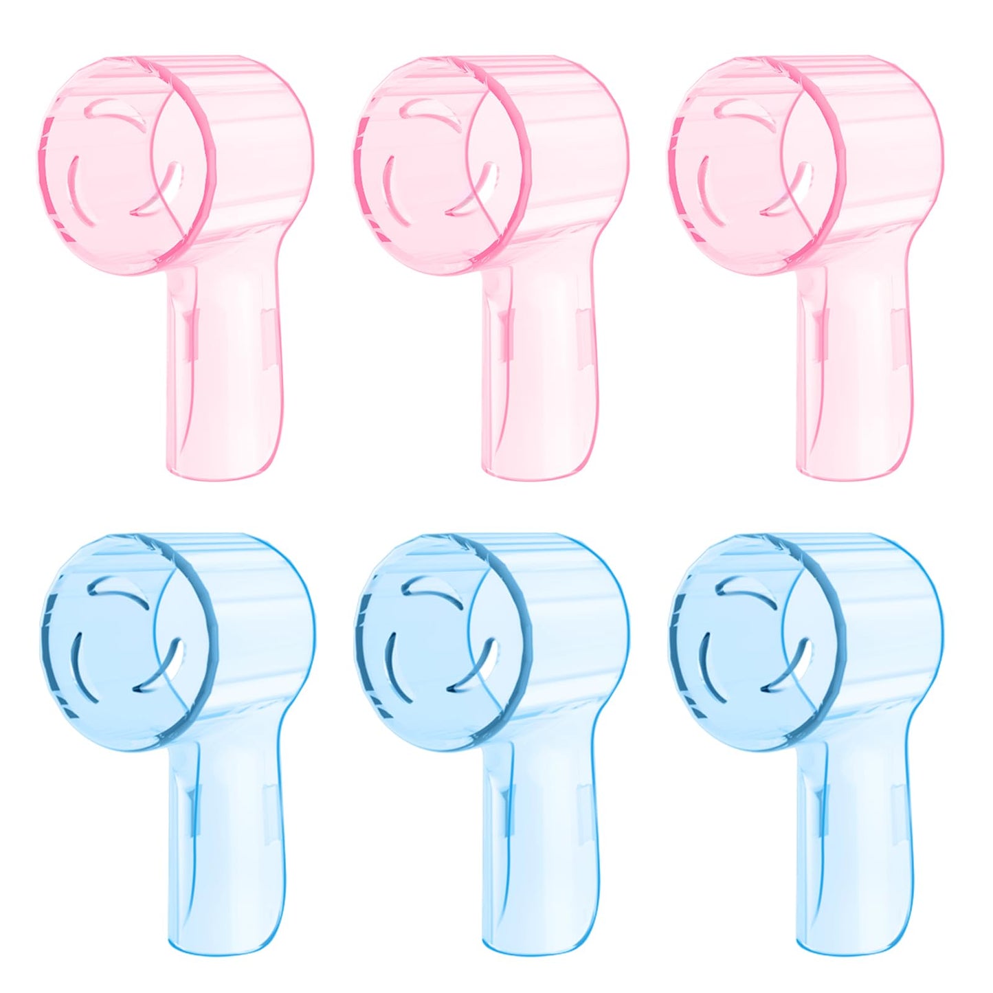 6 Pack Toothbrush Heads Dustproof Cover Compatible with Oral B, Fits for Oral-B iO Series, Pro 1000, 1500, 5000, 7500 Electric Toothbrush, Protects Brush Head and Convenient Travel