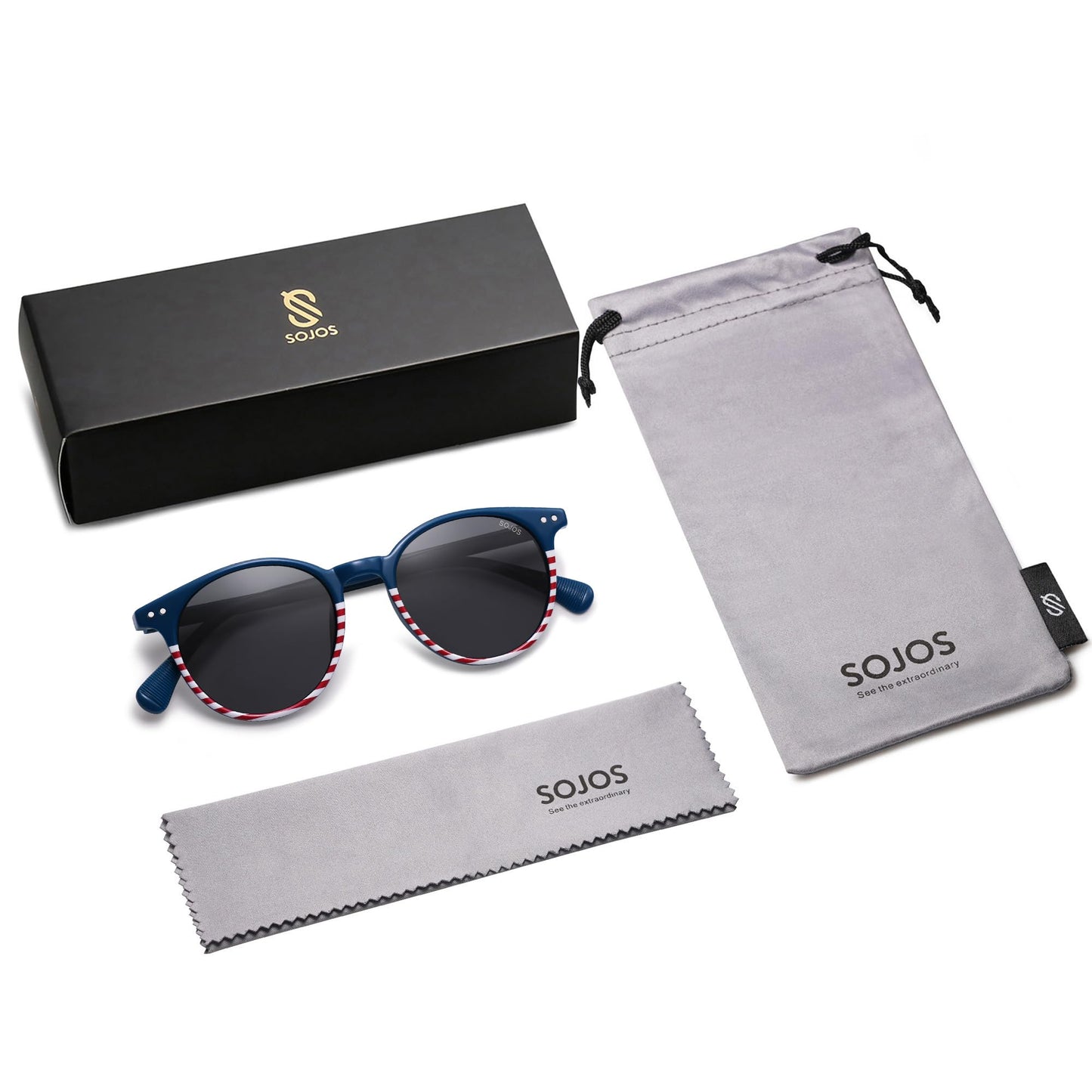 Small Round Classic Polarized Sunglasses for Women Men Vintage Style UV400 Lens SJ2113