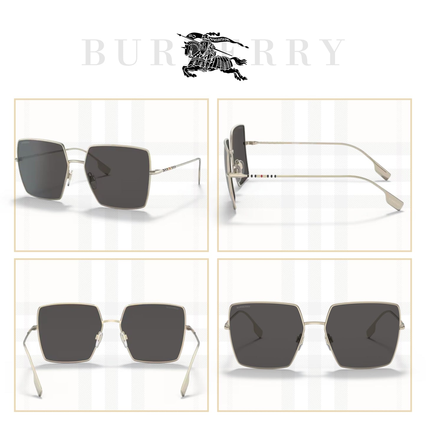 BURBERRY Daphne Square Sunglasses