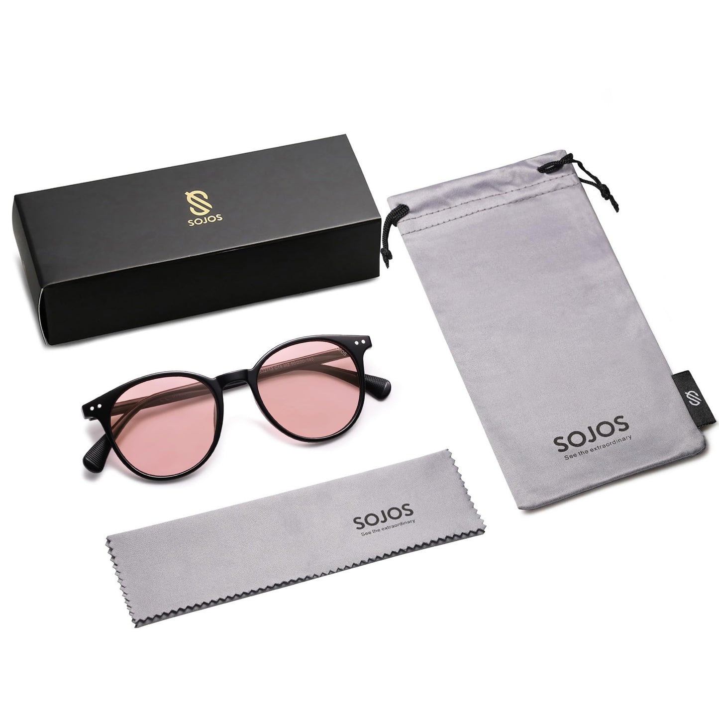 Small Round Classic Polarized Sunglasses for Women Men Vintage Style UV400 Lens SJ2113