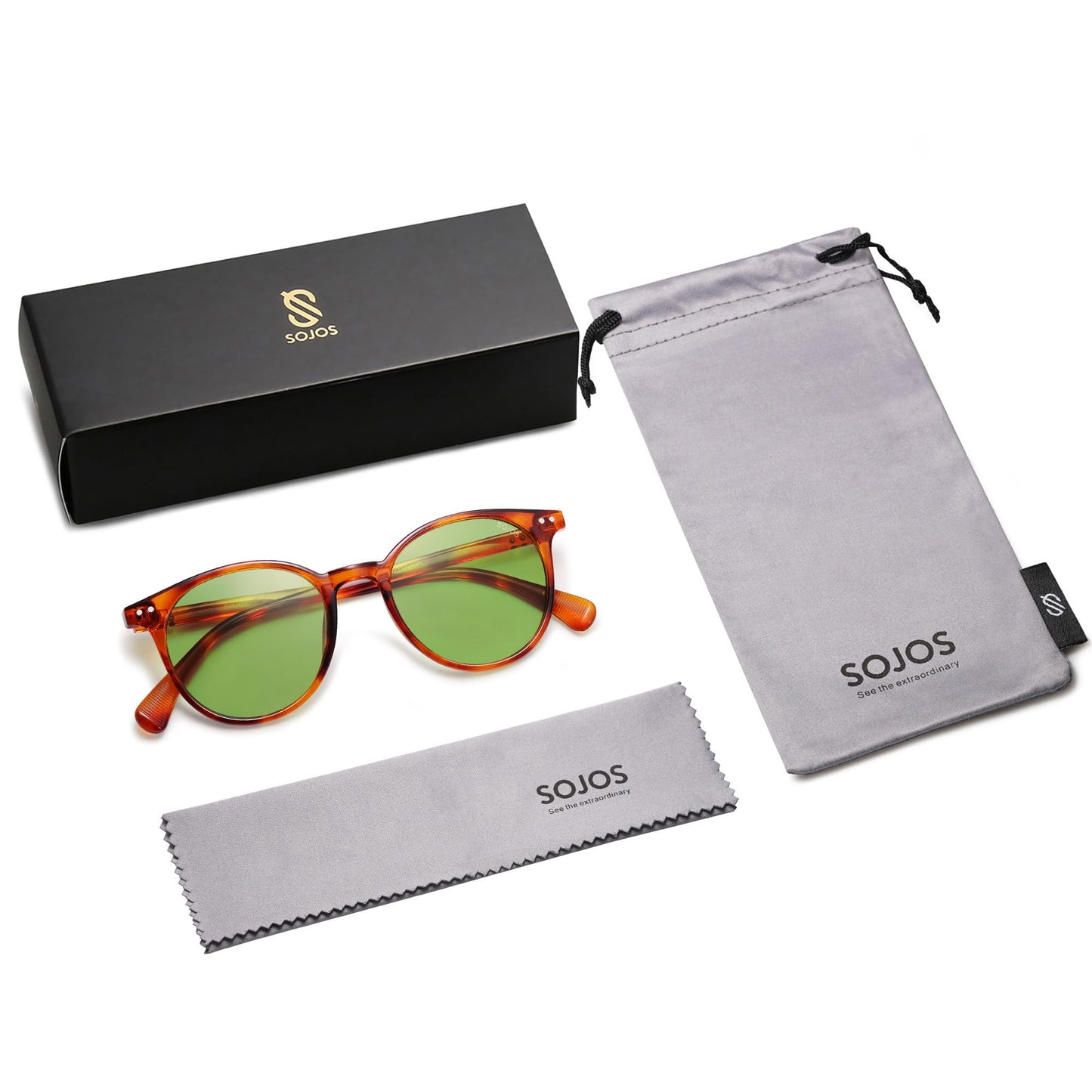 Small Round Classic Polarized Sunglasses for Women Men Vintage Style UV400 Lens SJ2113