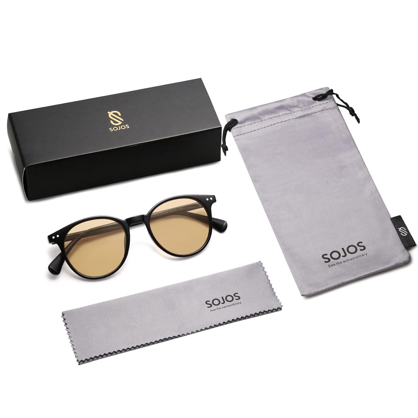 Small Round Classic Polarized Sunglasses for Women Men Vintage Style UV400 Lens SJ2113