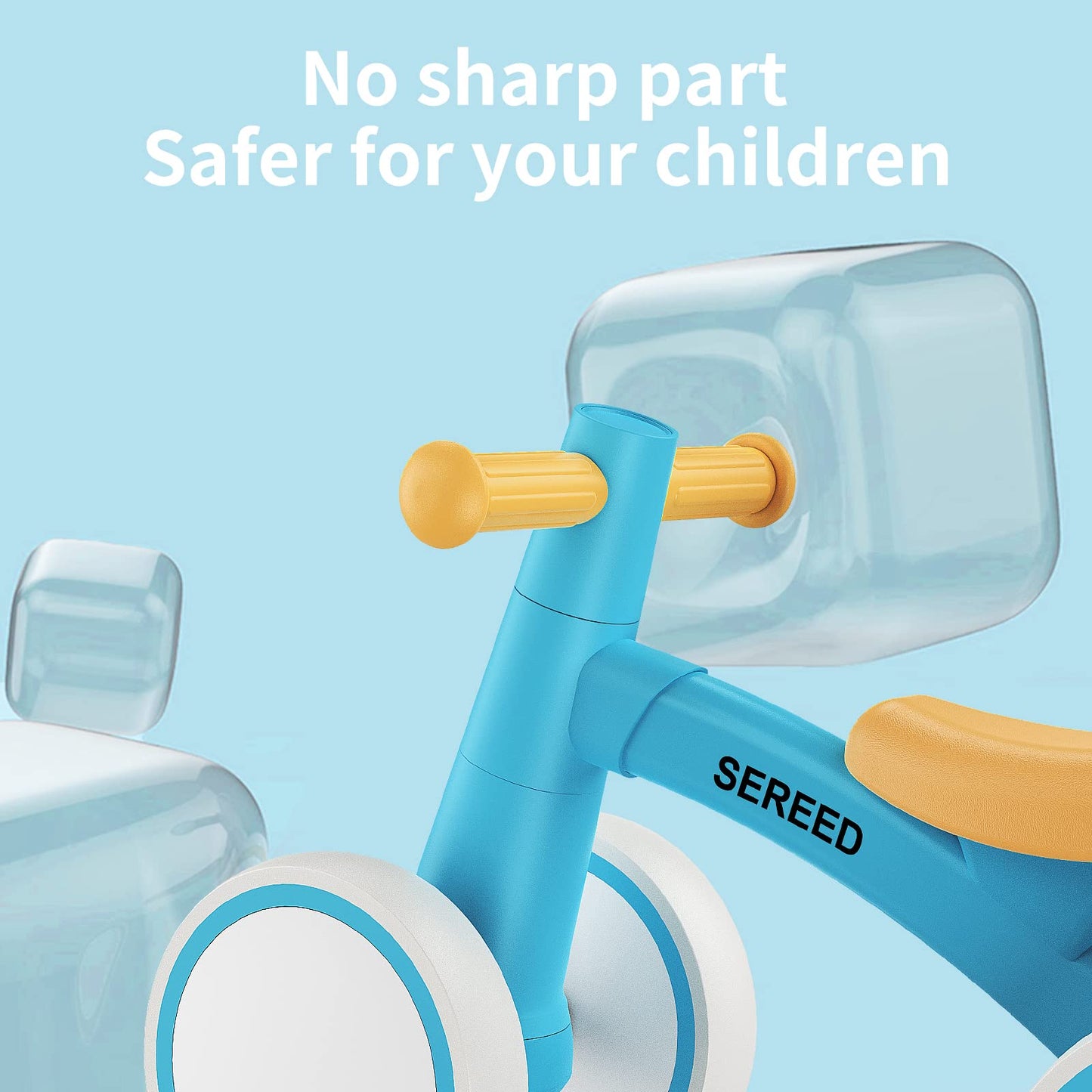 Baby Balance Bike for 1 Year Old Boys Girls 12-24 Month Toddler Balance Bike, 4 Wheels Toddler First Bike, First Birthday Gifts