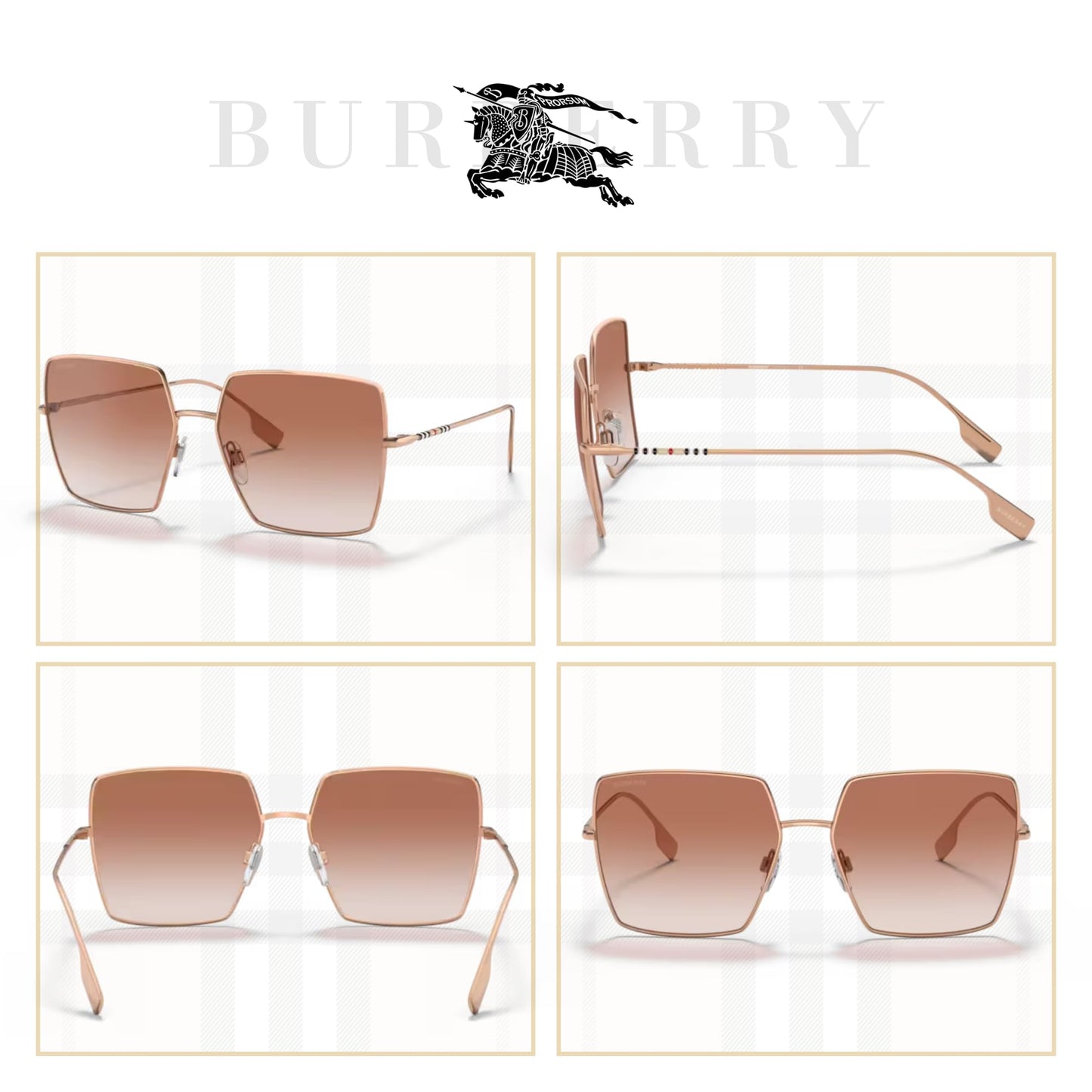 BURBERRY Daphne Square Sunglasses