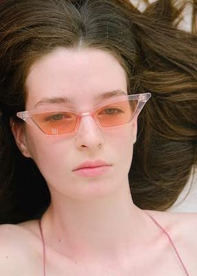 Small Cat Eye Sunglasses Vintage Square Shade Women Eyewear B2291