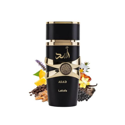 Perfumes Asad for Unisex Eau de Parfum Spray, 3.4 Ounce