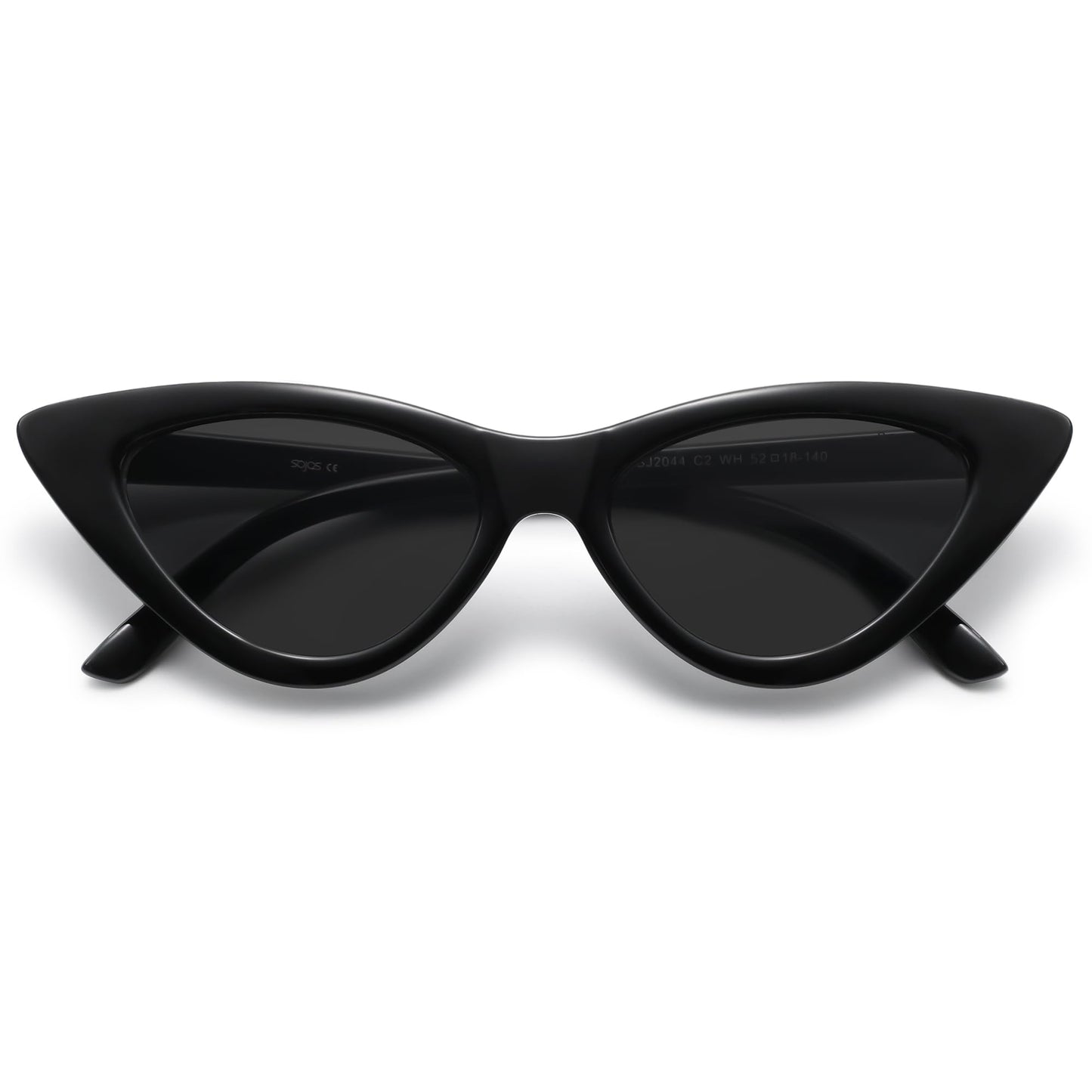 Retro Vintage Narrow Cat Eye Sunglasses for Women Clout Goggles Plastic Frame