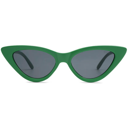 Retro Vintage Narrow Cat Eye Sunglasses for Women Clout Goggles Plastic Frame