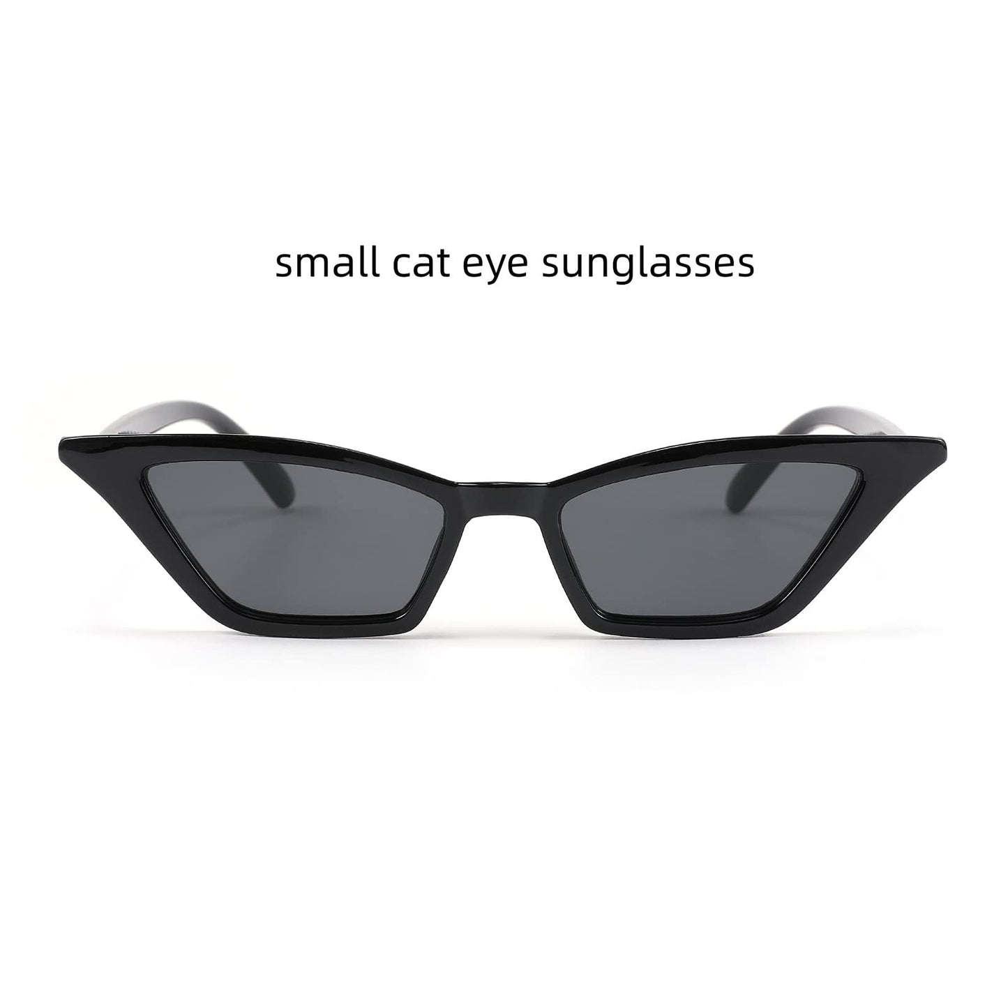 Small Cat Eye Sunglasses Vintage Square Shade Women Eyewear B2291