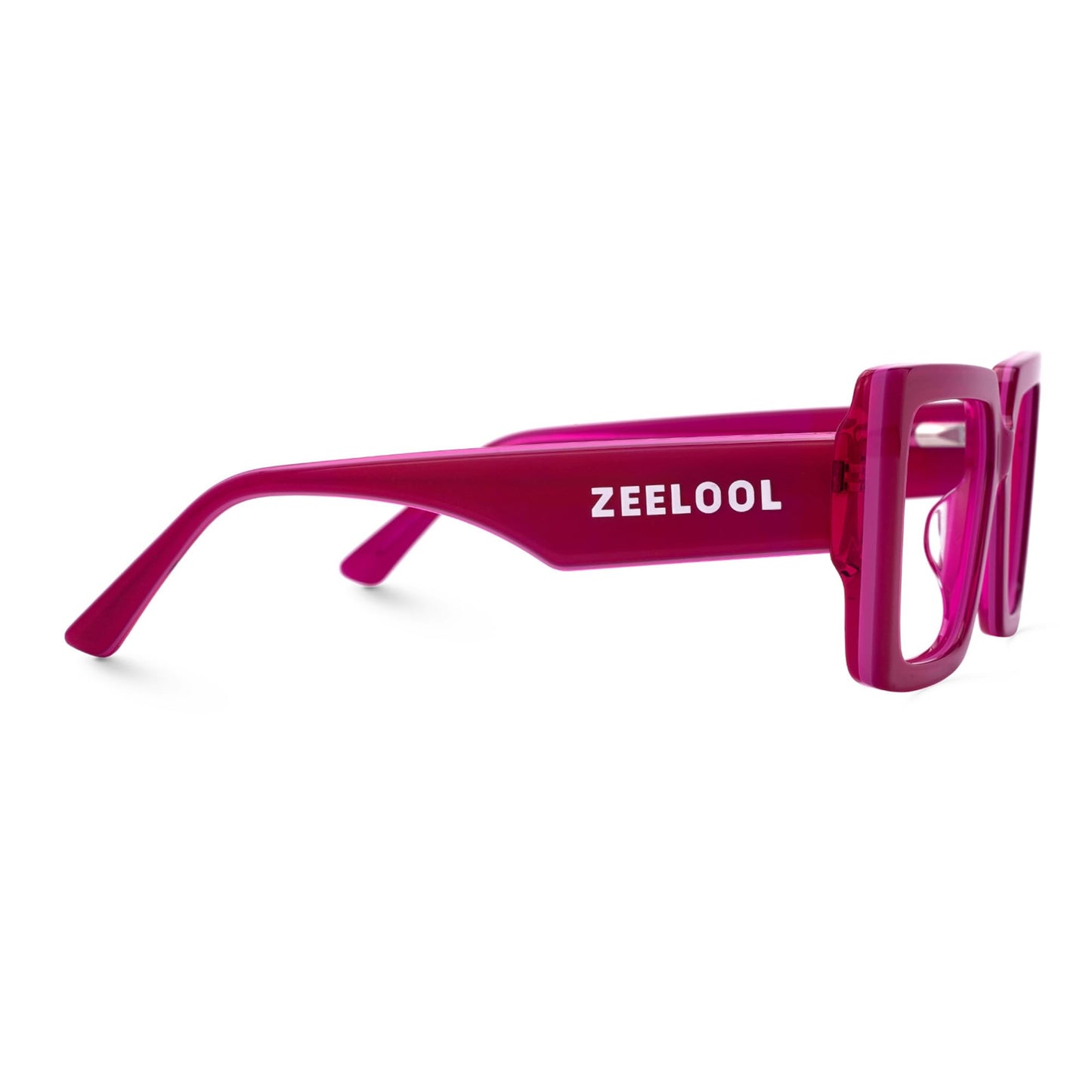 Zeelool Rectangle Glasses Frame for Women Men, Eyeglasses with Non-prescription Clear Lenses & Spring Hinge ZJGA838378