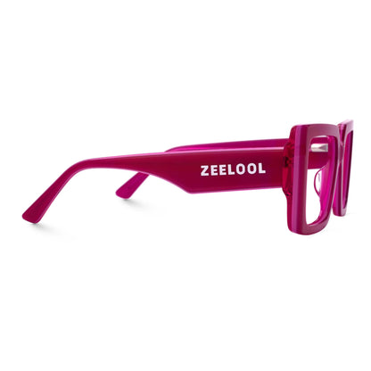 Zeelool Rectangle Glasses Frame for Women Men, Eyeglasses with Non-prescription Clear Lenses & Spring Hinge ZJGA838378