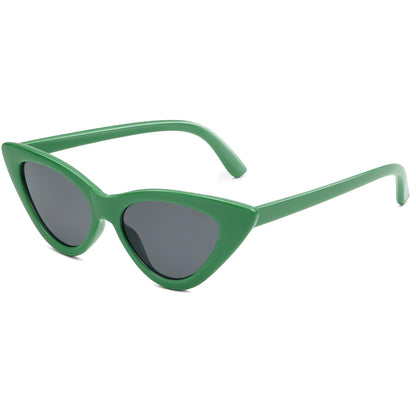 Retro Vintage Narrow Cat Eye Sunglasses for Women Clout Goggles Plastic Frame