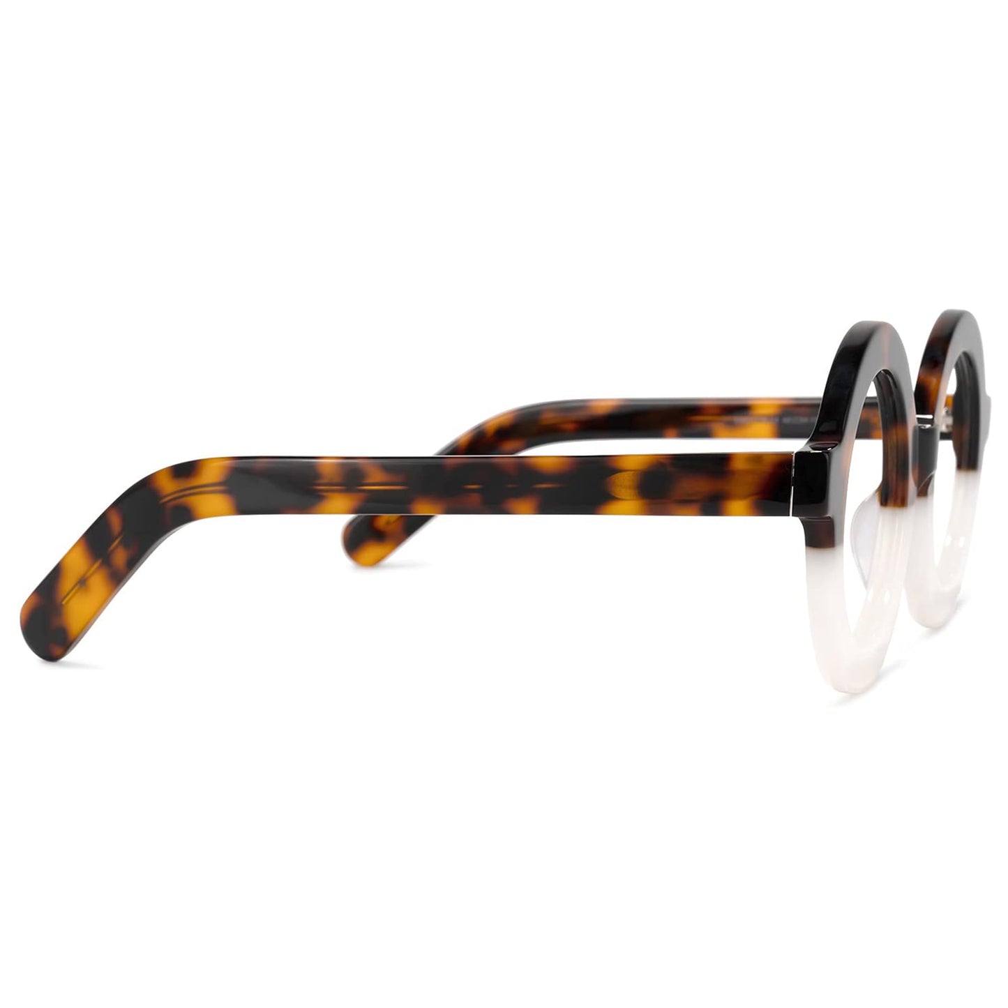 Retro Thick Round Blue Light Blocking Glasses