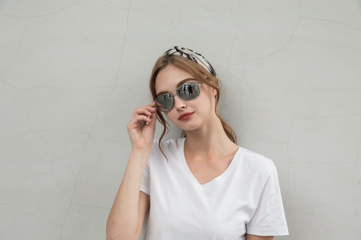 Premium Military Style Classic Aviator Sunglasses, Polarized, 100% UV protection for Men Women