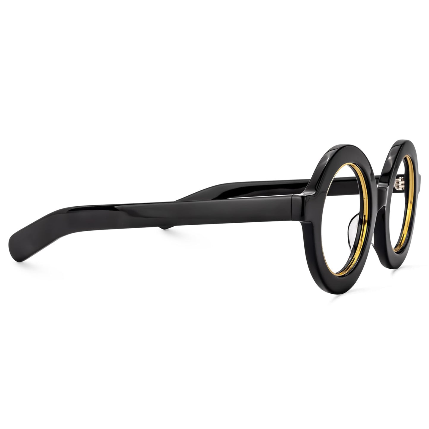 Retro Thick Round Blue Light Blocking Glasses