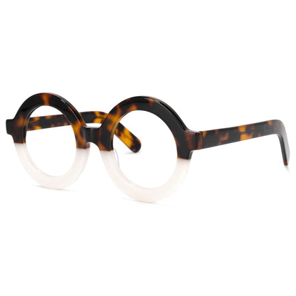 Retro Thick Round Blue Light Blocking Glasses
