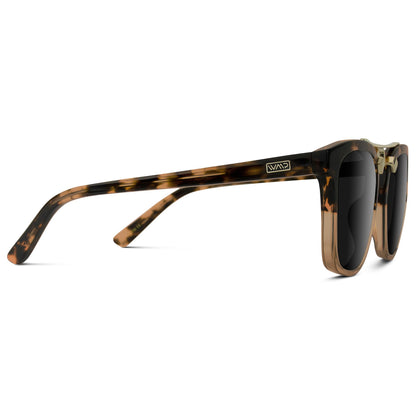 WearMe Pro WMP Eyewear - Women's Oversized Polarized Sunglasses: Square Vintage Style with Metal Double-Bar Bridge