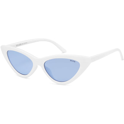 Retro Vintage Narrow Cat Eye Sunglasses for Women Clout Goggles Plastic Frame