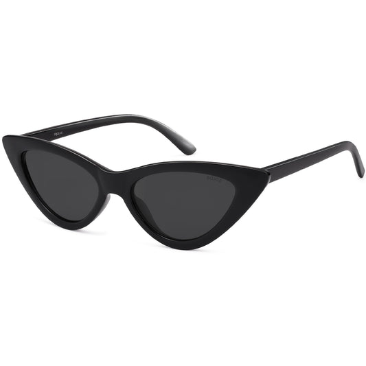 Retro Vintage Narrow Cat Eye Sunglasses for Women Clout Goggles Plastic Frame