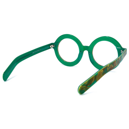 Retro Thick Round Blue Light Blocking Glasses