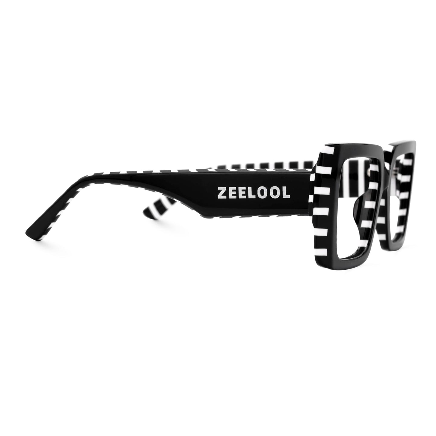 Zeelool Rectangle Glasses Frame for Women Men, Eyeglasses with Non-prescription Clear Lenses & Spring Hinge ZJGA838378