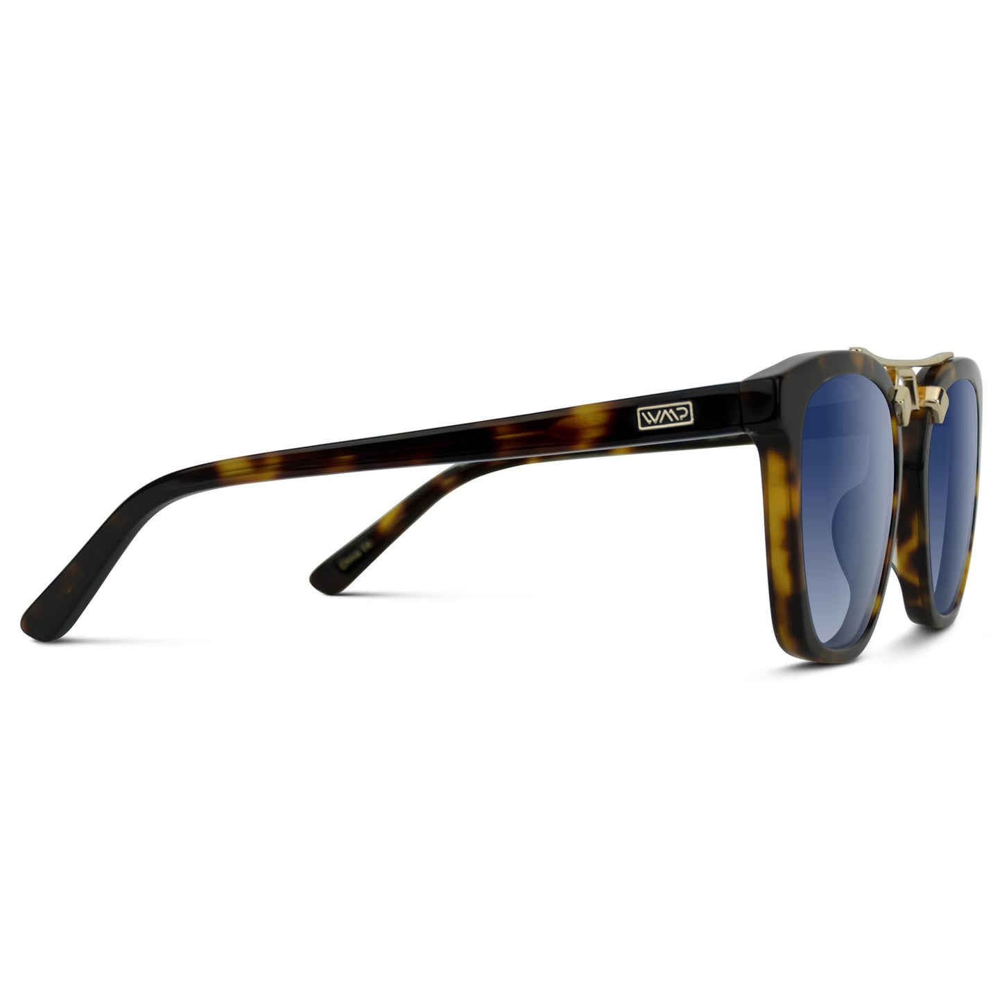 WearMe Pro WMP Eyewear - Women's Oversized Polarized Sunglasses: Square Vintage Style with Metal Double-Bar Bridge
