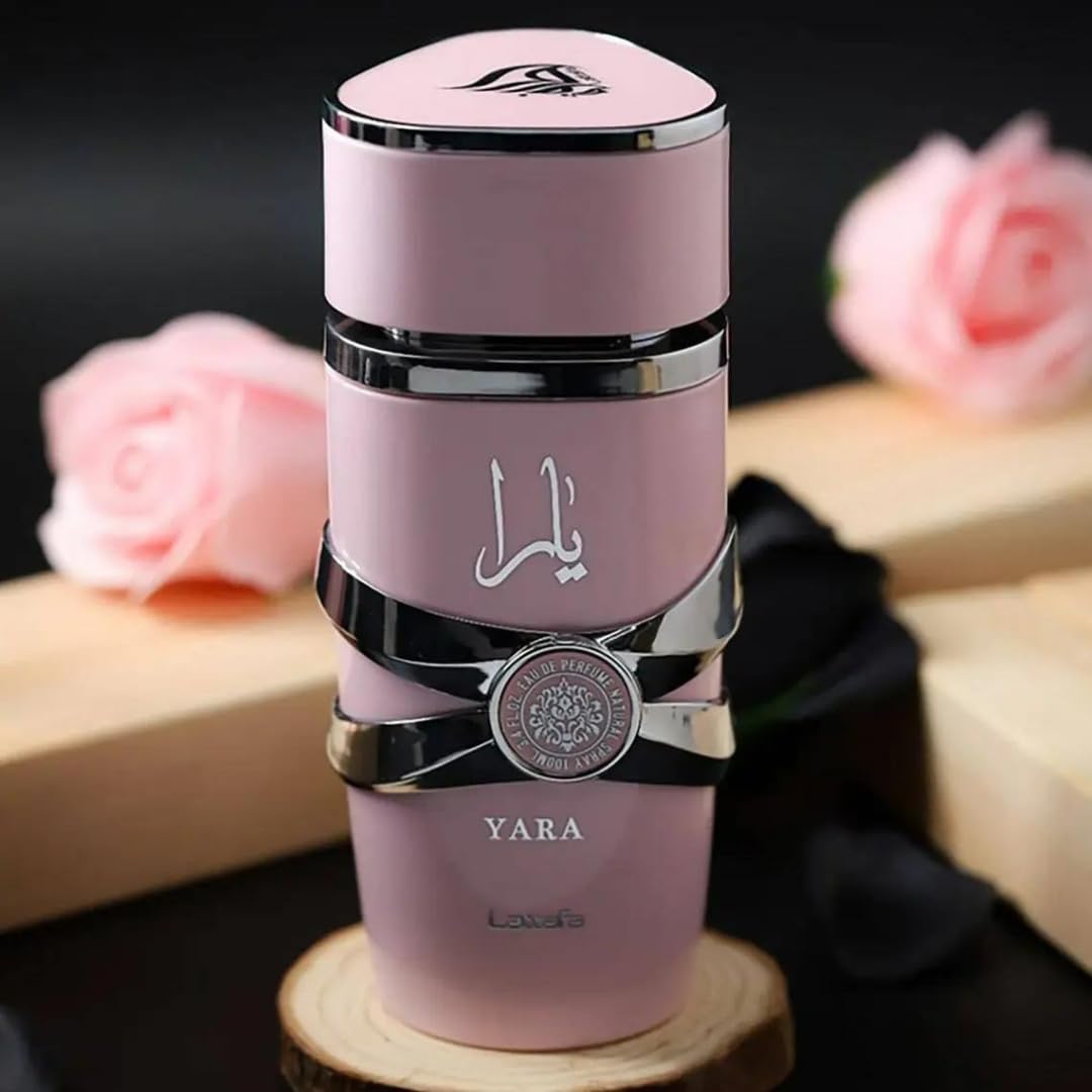 Lattafa Yara - Vanilla, Gourmand, Fruity, Floral - Eau de Parfum Long-Lasting Fragrance for Women, 3.40 Ounce / 100 ml