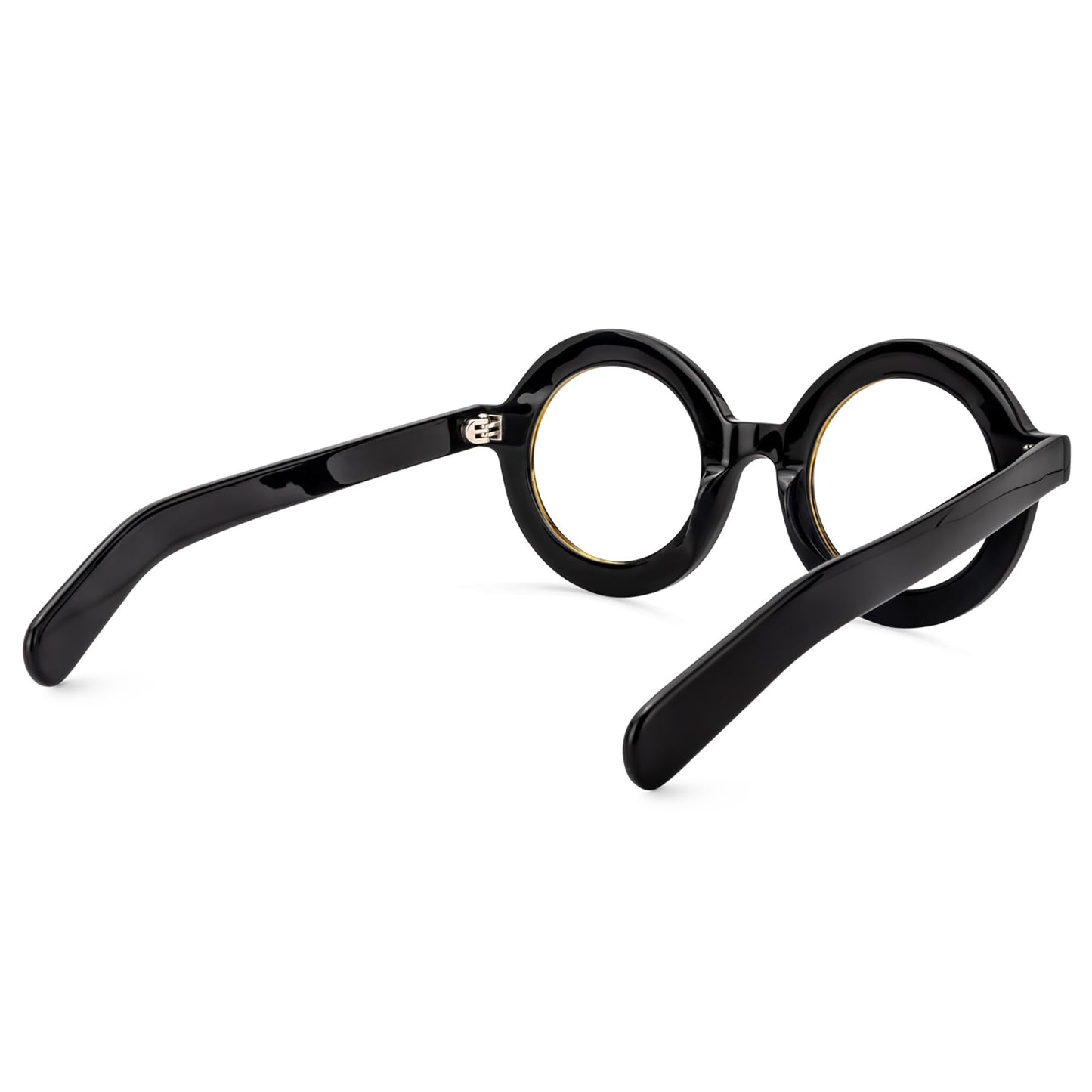 Retro Thick Round Blue Light Blocking Glasses