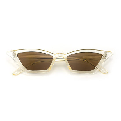 Small Cat Eye Sunglasses Vintage Square Shade Women Eyewear B2291