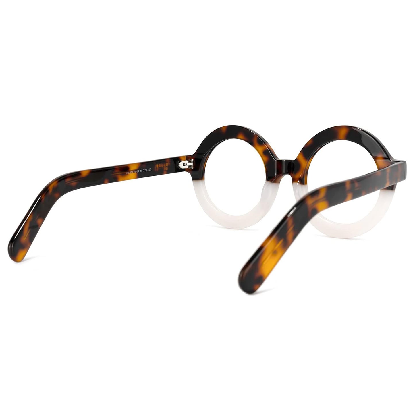 Retro Thick Round Blue Light Blocking Glasses