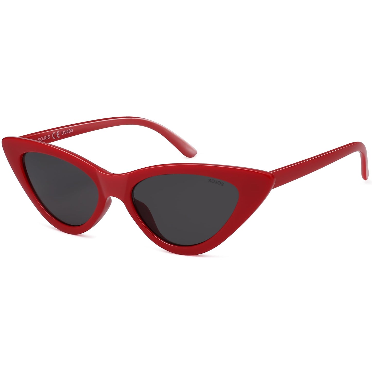 Retro Vintage Narrow Cat Eye Sunglasses for Women Clout Goggles Plastic Frame