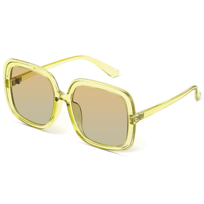 Oversized Polarized Sunglasses Women, Trendy Retro Sun Glasses