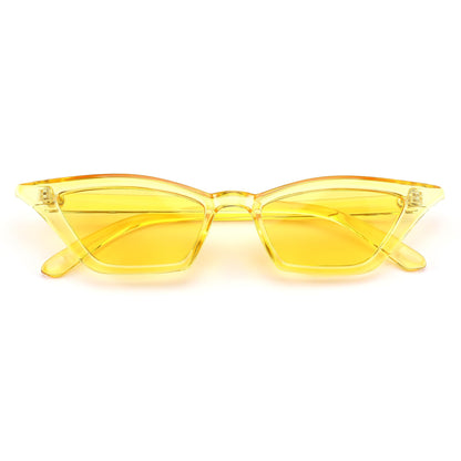 Small Cat Eye Sunglasses Vintage Square Shade Women Eyewear B2291