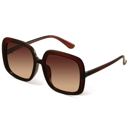 Oversized Polarized Sunglasses Women, Trendy Retro Sun Glasses