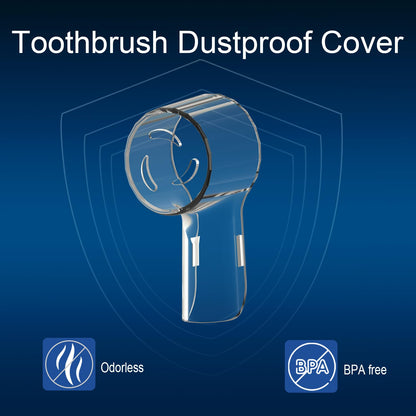 6 Pack Toothbrush Heads Dustproof Cover Compatible with Oral B, Fits for Oral-B iO Series, Pro 1000, 1500, 5000, 7500 Electric Toothbrush, Protects Brush Head and Convenient Travel