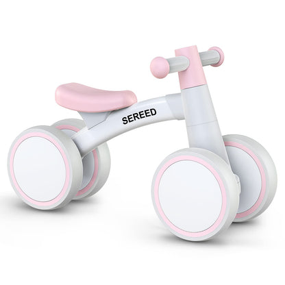 Baby Balance Bike for 1 Year Old Boys Girls 12-24 Month Toddler Balance Bike, 4 Wheels Toddler First Bike, First Birthday Gifts