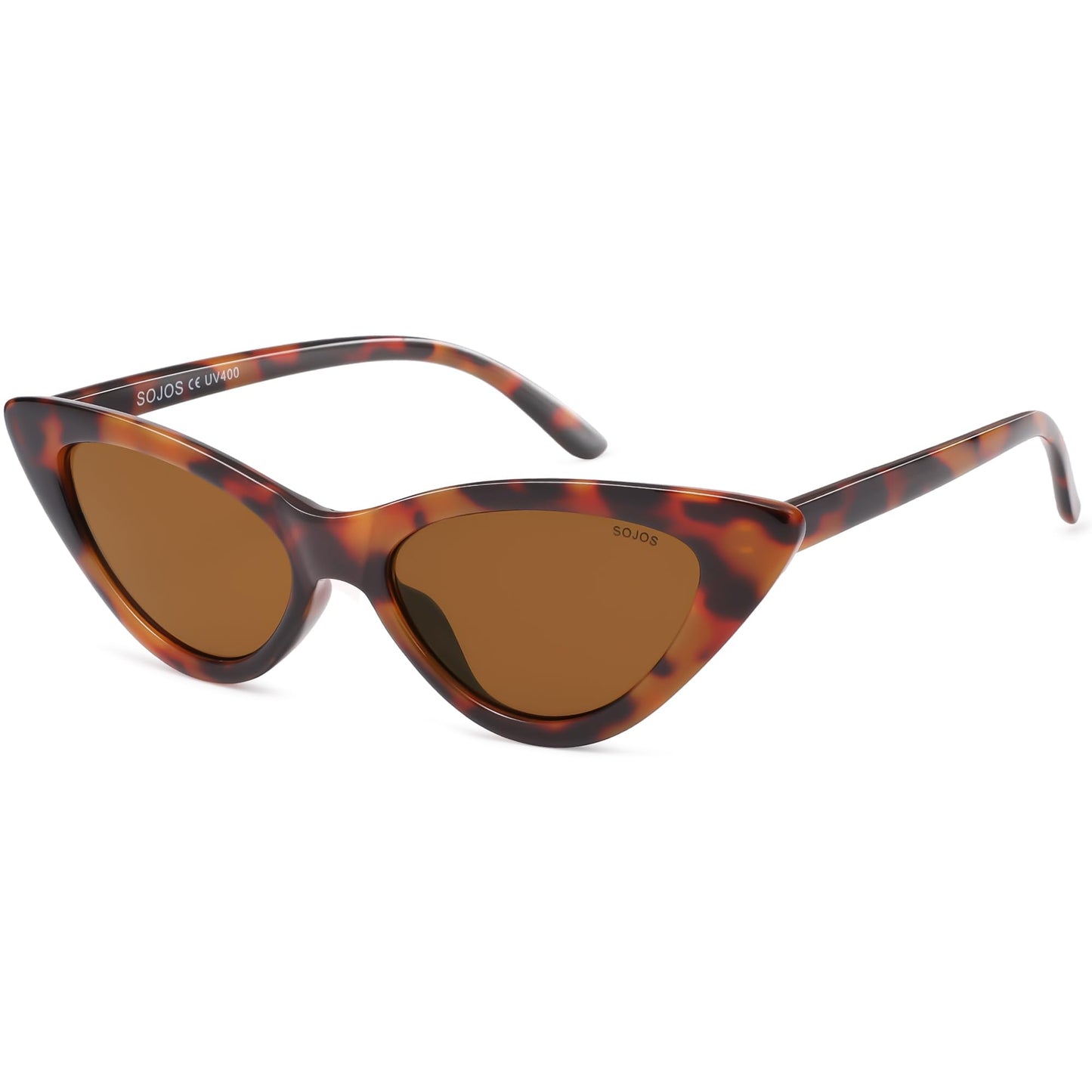 Retro Vintage Narrow Cat Eye Sunglasses for Women Clout Goggles Plastic Frame