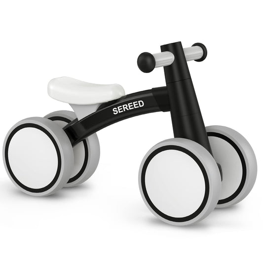 Baby Balance Bike for 1 Year Old Boys Girls 12-24 Month Toddler Balance Bike, 4 Wheels Toddler First Bike, First Birthday Gifts
